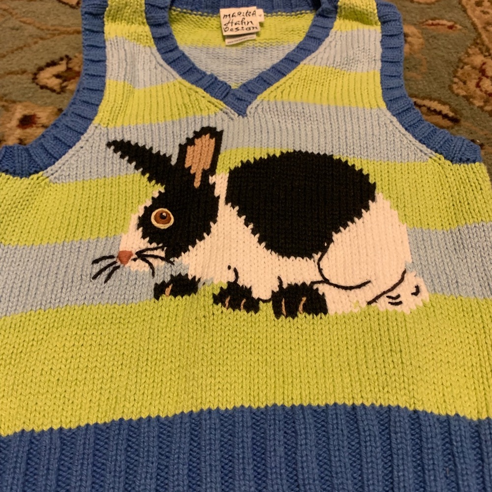 Cute Bunny Rabbit pullover sweater vest